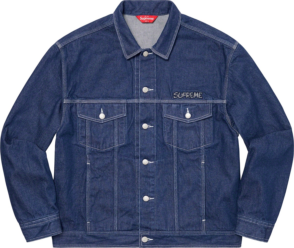 Supreme®/Smurfs™ Denim Trucker Jacket view 5